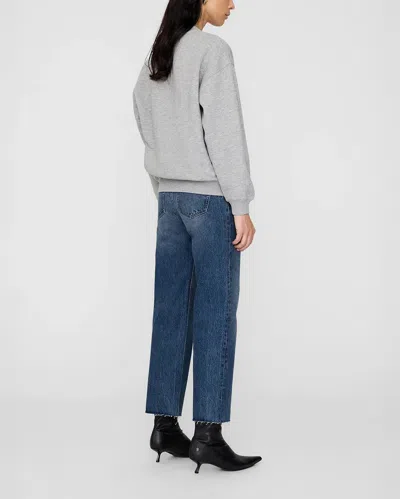 Anine Bing Spencer Sweatshirt In Gray