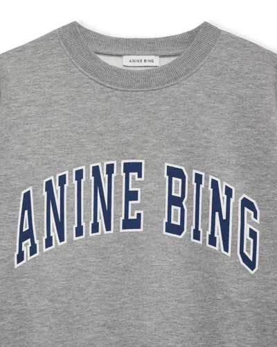 Anine Bing Spencer Sweatshirt In Gray
