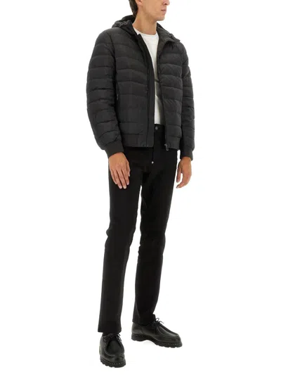 Belstaff Control Quilted Hooded Jacket In Black