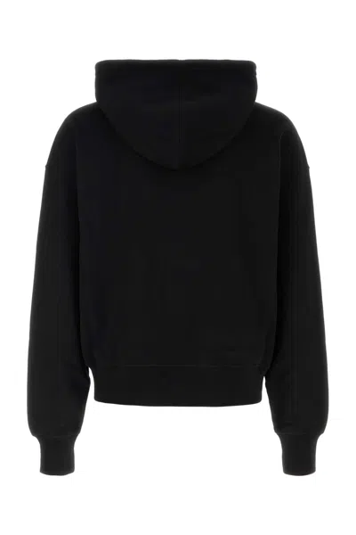 Alexander Mcqueen Zip-up Cotton Hoodie In Black