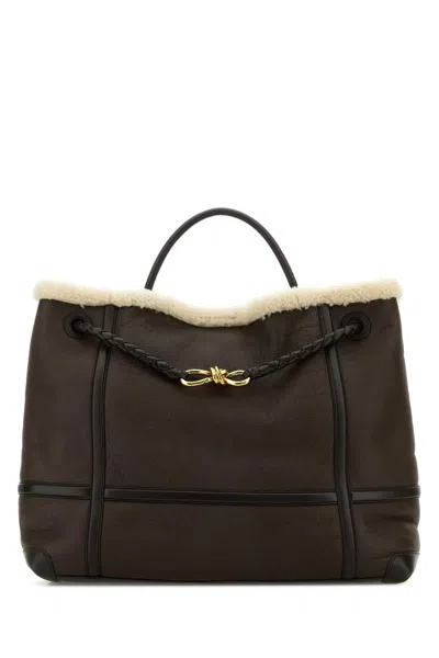 Bottega Veneta Borsa A Mano Andiamo Grande In Pelle Marrone Donna In Brown