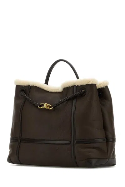 Bottega Veneta Borsa A Mano Andiamo Grande In Pelle Marrone Donna In Brown