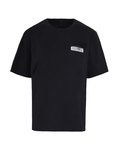 Mm6 Maison Margiela Black Logo T-shirt In Black