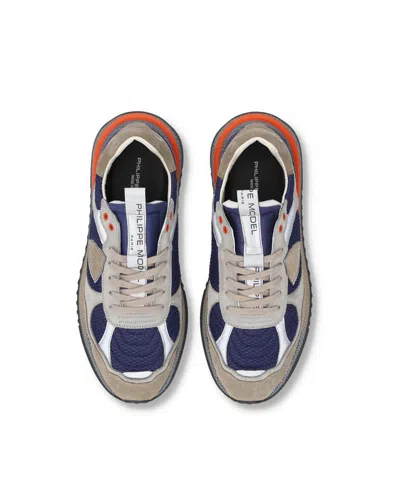 Philippe Model Olympique Sneakers Grey/blue In Multi