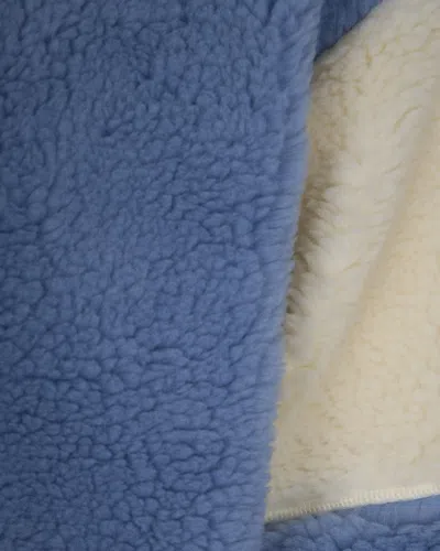 Napapijri Colorblock Fleece Giubbino With Adjustable Hem In Blue