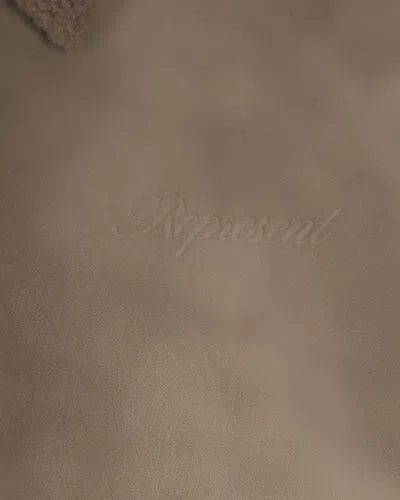 Represent Clothing Giubbino Shearling Marrone In Brown