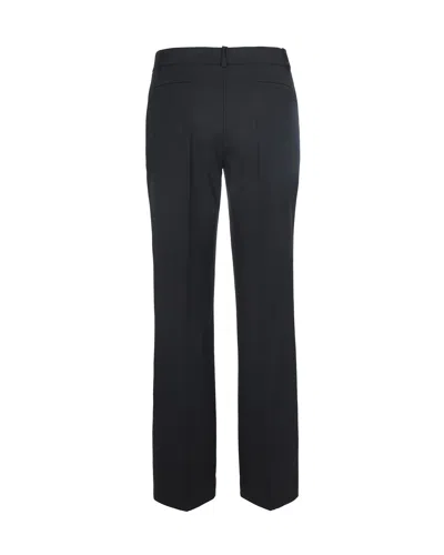 P.a.r.o.s.h Black Virgin Wool Trousers In Black