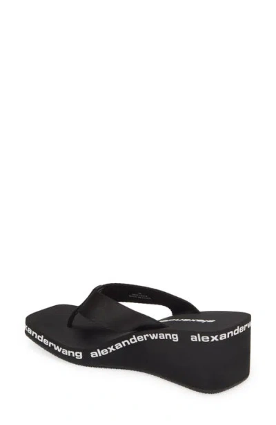 Alexander Wang Wedge Flip Flop In Black