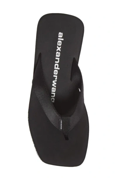 Alexander Wang Wedge Flip Flop In Black