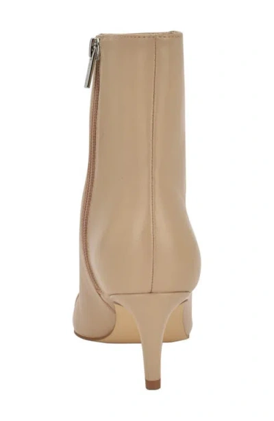 Calvin Klein Gentley Pointed Cap Toe Bootie In Neutral