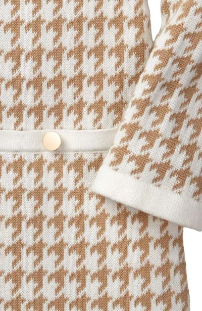 Hope & Henry Girls' Bow Sweater Dress, Toddler In Neutral