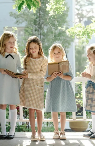 Hope & Henry Girls' Bow Sweater Dress, Toddler In Neutral