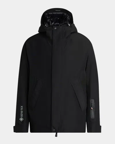Moncler Men's Lambir Hooded Jacket In Black