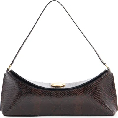 Jacquemus Ovalo Clutch In Brown