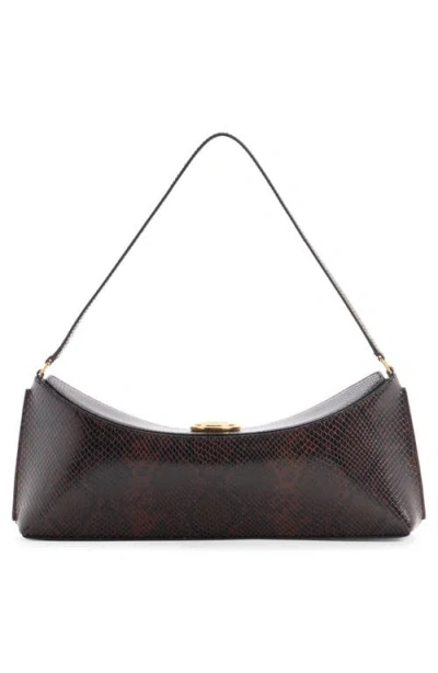 Jacquemus Ovalo Clutch In Brown