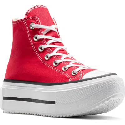 Converse Gender Inclusive Chuck Taylor All Star Lift Canvas High Top Platform Sneaker In Red