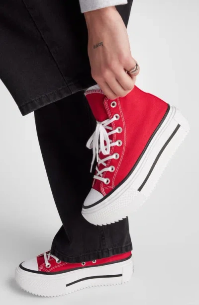 Converse Gender Inclusive Chuck Taylor All Star Lift Canvas High Top Platform Sneaker In Red