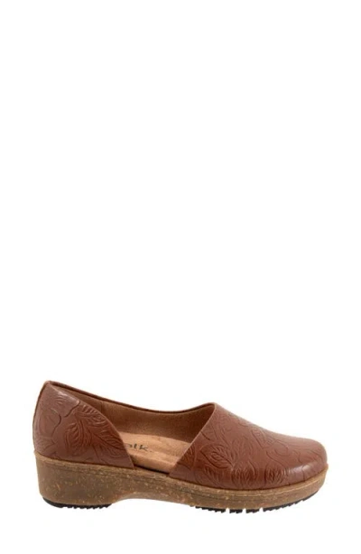 Softwalk ® Addie Half D'orsay Platform Clog In Brown