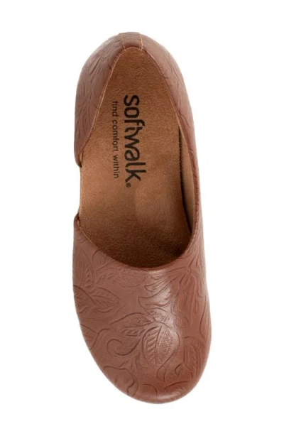 Softwalk ® Addie Half D'orsay Platform Clog In Brown