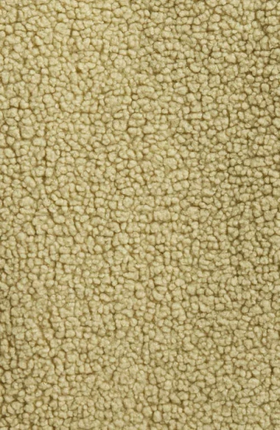 Ugg (r) Emmersyn Braid Trim High Pile Fleece Coat In Gold