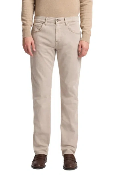 7 For All Mankind The Straight Fit Jeans In Left Hand Almond In Neutral