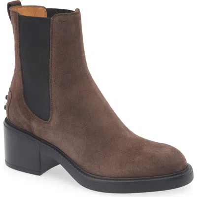 Tod's Gomma T60 73l Tronchetto Elast. Boots Brown In Multi