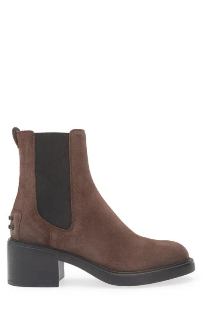 Tod's Gomma T60 73l Tronchetto Elast. Boots Brown In Multi