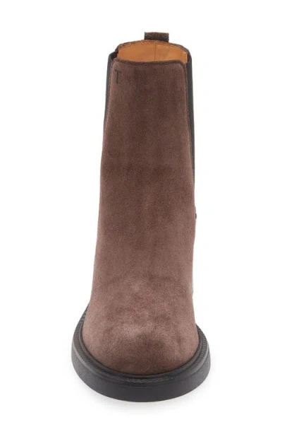 Tod's Gomma T60 73l Tronchetto Elast. Boots Brown In Multi