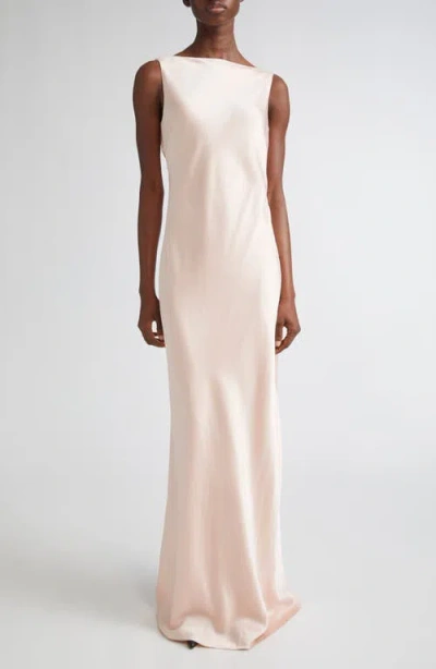 Jason Wu Collection Draped Crepe Back Satin Gown In Animal Print