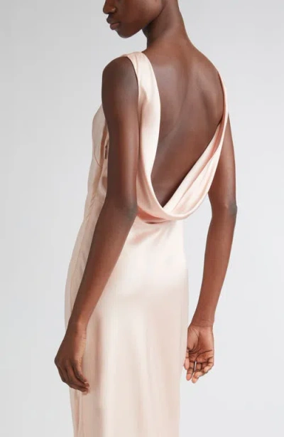 Jason Wu Collection Draped Crepe Back Satin Gown In Animal Print