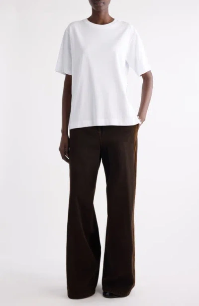 Dries Van Noten Cotton Heydu T-shirt With Crew Neck And Buttons In Animal Print