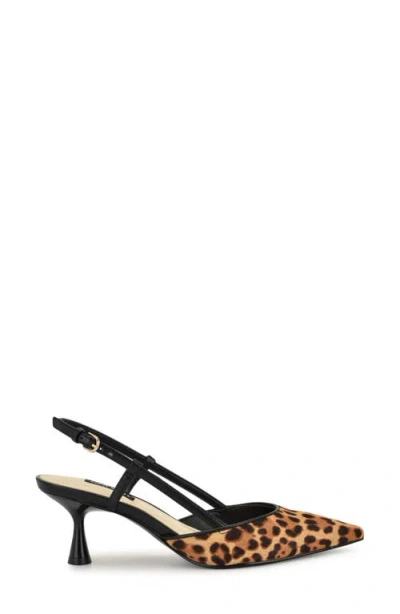 Nine West Women's Rhonda Kitten Heel Slingback Pumps In Multi