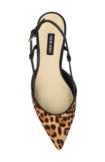 Nine West Women's Rhonda Kitten Heel Slingback Pumps In Multi