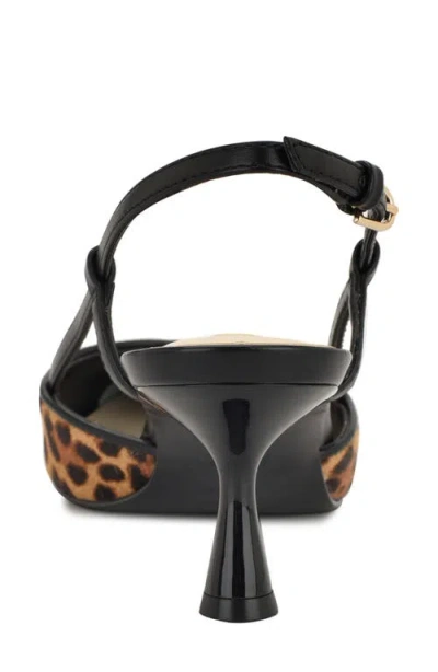 Nine West Women's Rhonda Kitten Heel Slingback Pumps In Multi