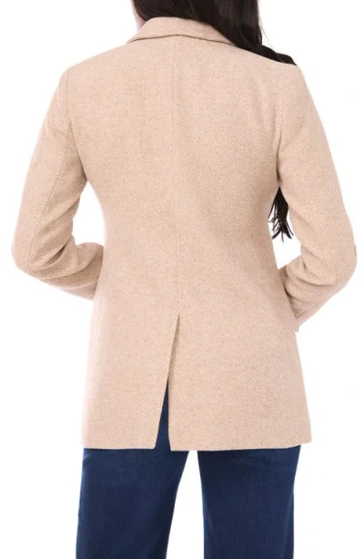 1.state One-button Herringbone Blazer In Gray