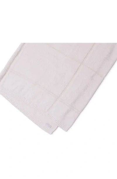 Barefoot Dreams Cozychic Cotton Tonal Plaid Throw In Pink