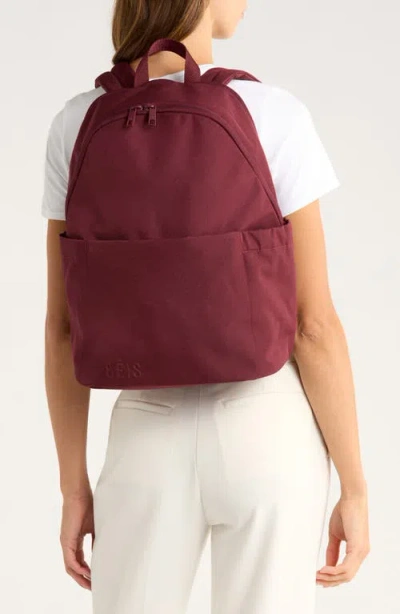 Beis Béis The Classic Backpack In Burgundy