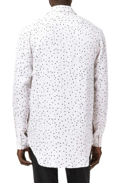 John Varvatos Rodney Hidden Placket Button-up Shirt In White