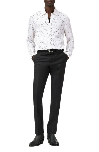 John Varvatos Rodney Hidden Placket Button-up Shirt In White