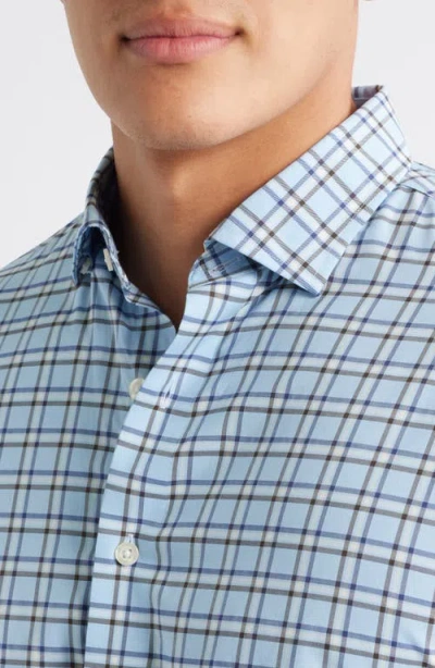 Johnnie-o Jaden Check Stretch Button-up Shirt In Multi