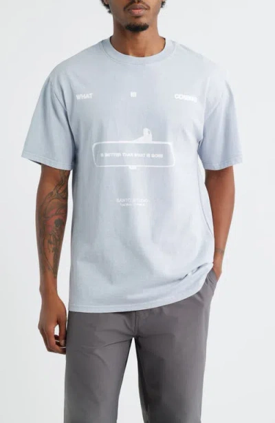 Santo Studio What Is Coming Graphic T-shirt In Blue