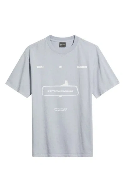 Santo Studio What Is Coming Graphic T-shirt In Blue