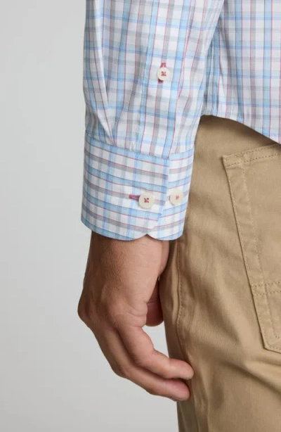 Untuckit Kellerfield Plaid Cottontek™ Performance Button-up Shirt In Animal Print