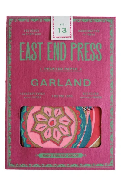 East End Press Paper Baubles Sewn Garland In Multi
