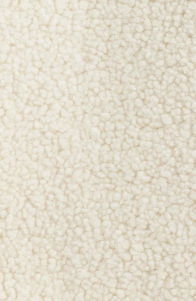 Ugg(r) Emmersyn Uggbraid Trim High Pile Fleece Coat In White