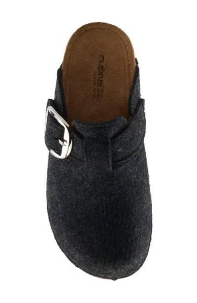 Flexus By Spring Step Giller Boiled Wool Clog In Black