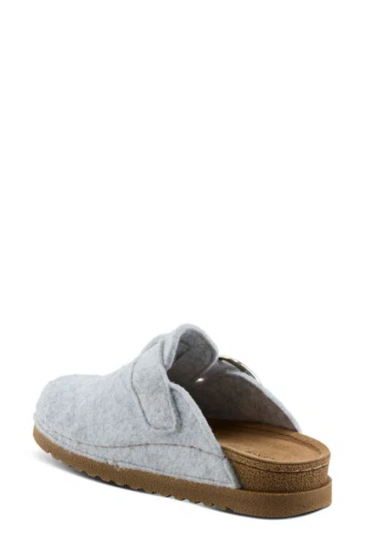 Flexus By Spring Step Giller Boiled Wool Clog In Gray