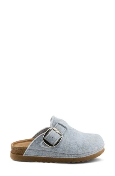 Flexus By Spring Step Giller Boiled Wool Clog In Gray