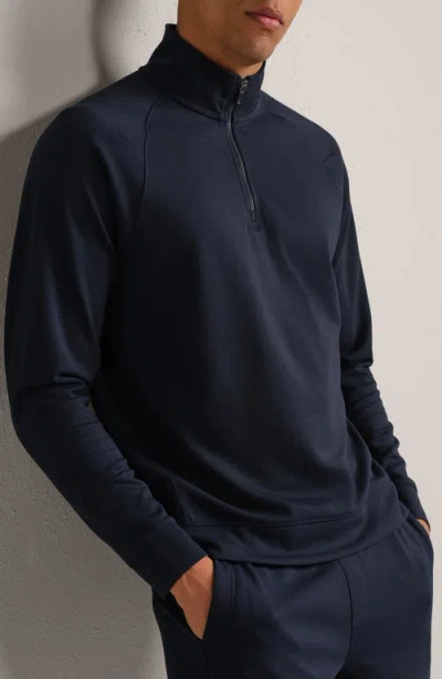 Rhone Dreamstate Quarter Zip Pullover In Blue