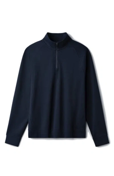 Rhone Dreamstate Quarter Zip Pullover In Blue